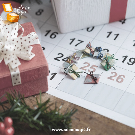 Calendrier de l'Avent pour la planification de Noël avec Anim'magic